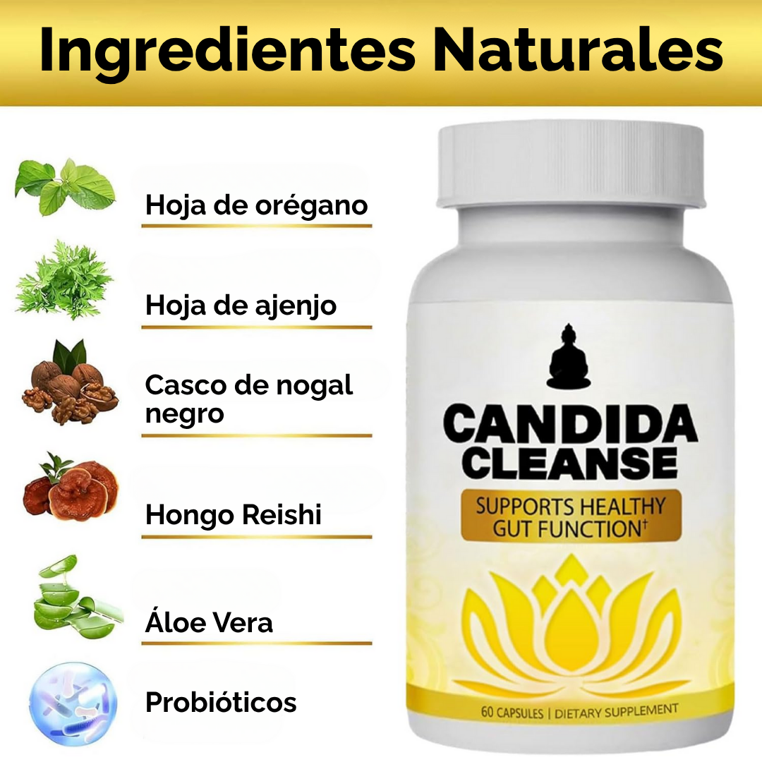 Cándida Cleanse - Libérate de la hinchazón, los gases y la fatiga.