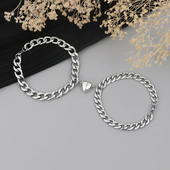 PULSERAS MAGNETICAS PARA UNIR CORAZONES (50% DE DESCUENTO)