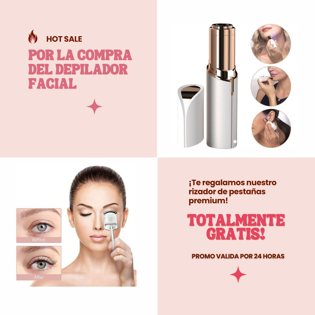Combo Depilador Facial + Encrespador Profesional